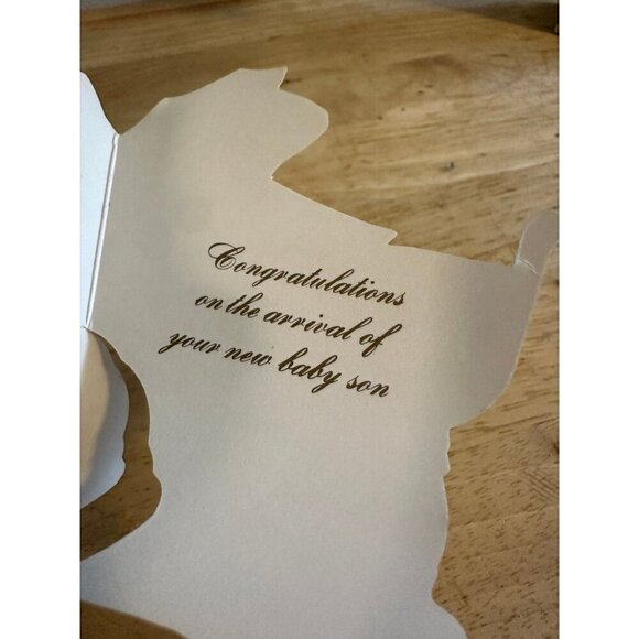 Congratulations on the Arrival of your New Baby son small card - Picture 4 of 7
